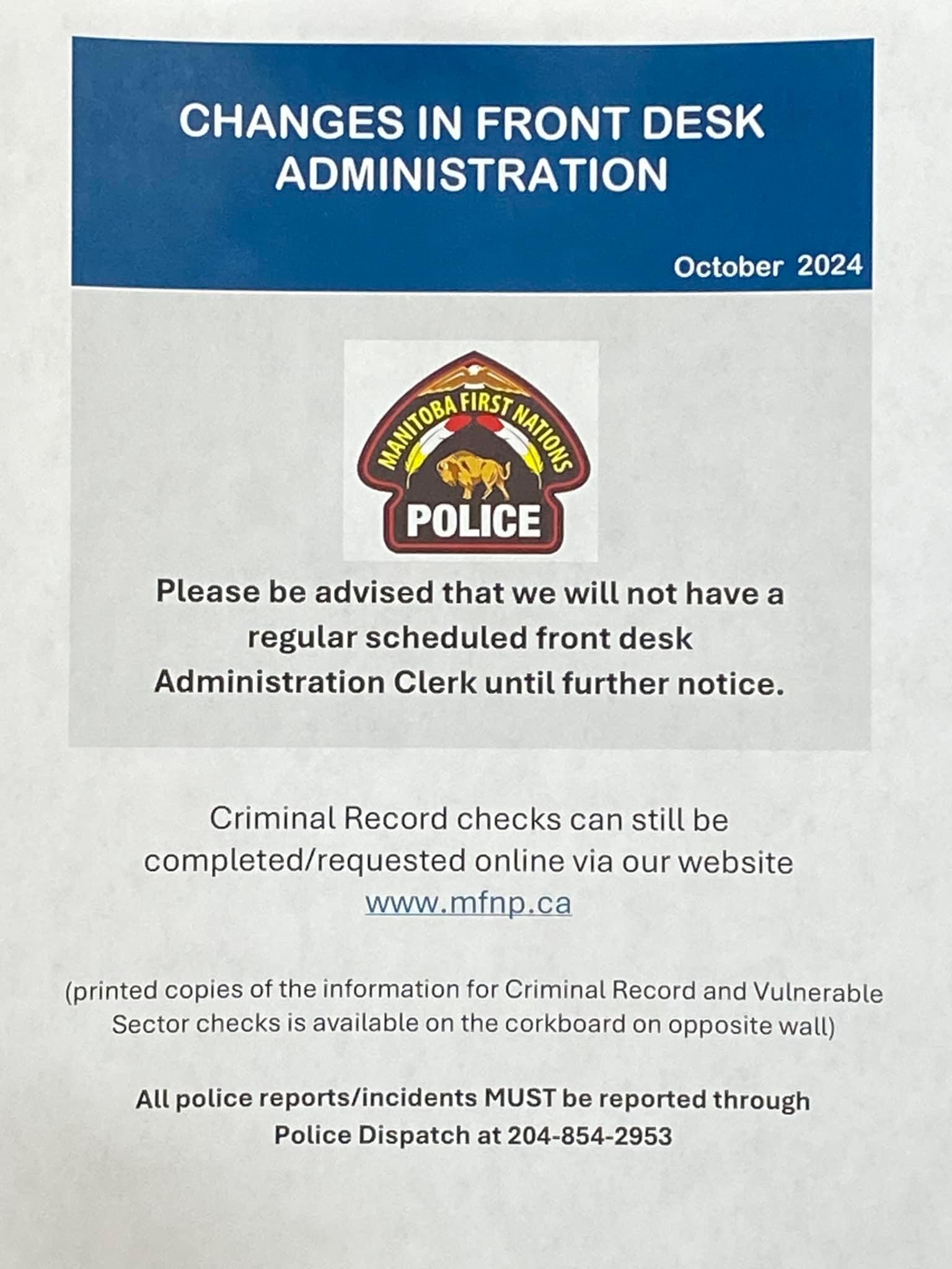 Important Memo to Community Canupawakpa Dakota Nation